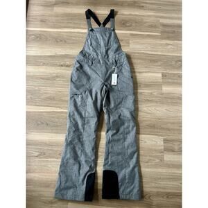 Obermeyer Women's Malta Bib Overalls Ski Snow Size 8 Charcoal (New with Tags)